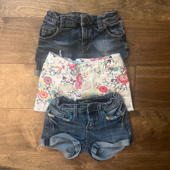 Girls 6/6X Denim Shorts - Set of 4 - Picture 1 of 10